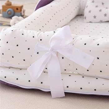 Amazon | Luddy ベビーベッド 新生児 枕付き ベッドインベッド